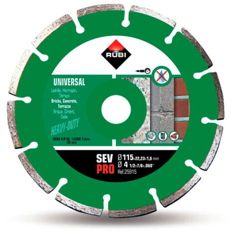 Disque diamant sev 115 pro 25915 rubi