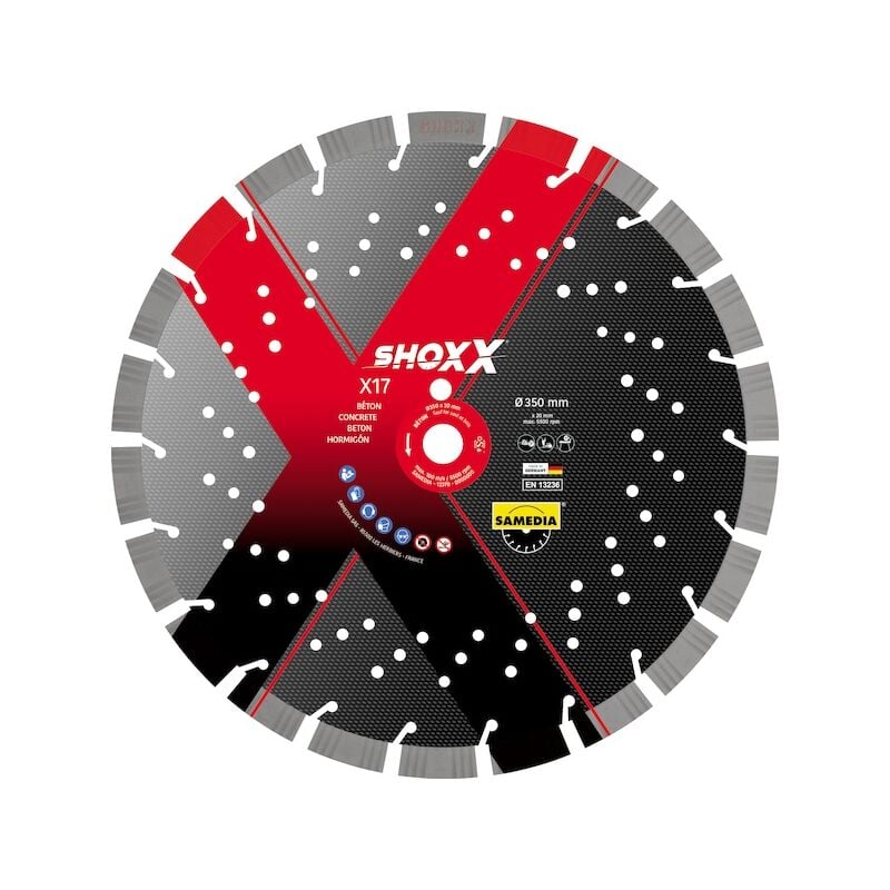 Samedia - Disque diamant shoxx X17 - ø 230 mm - ø alésage 22.2 mm