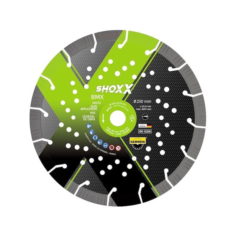 Samedia - Disque diamant shoxx bmx - ø 300 mm - Alésage 20 mm