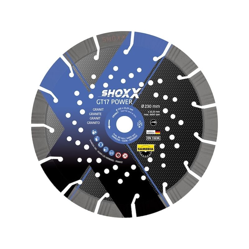 Disque diamant SHOXX G17 POWER - Ø 300 mm - Ø alésage 20 mm - SAMEDIA