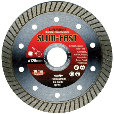 Disque diamant SlimFast 125x1,2mm Diewe