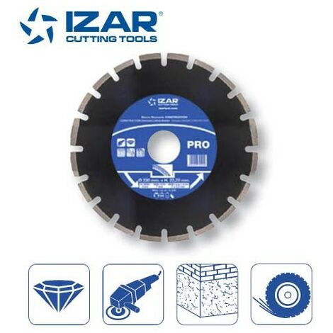 disque diamant soudé laser Izar pour asphalte de 350 mm