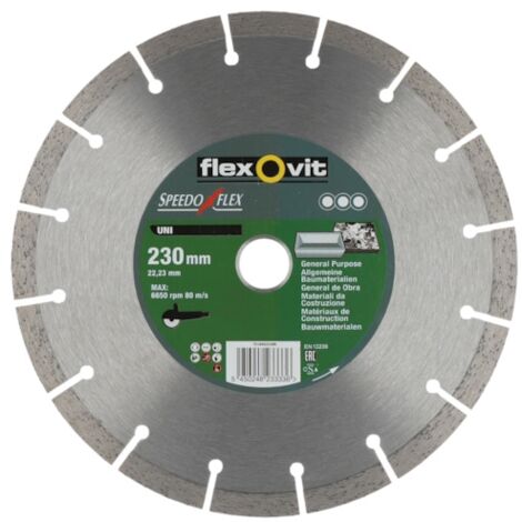 Disque diamant SPEEDOFLEX UNI - Ø 230 mm - Ø alésage 22.2 mm - FLEXOVIT
