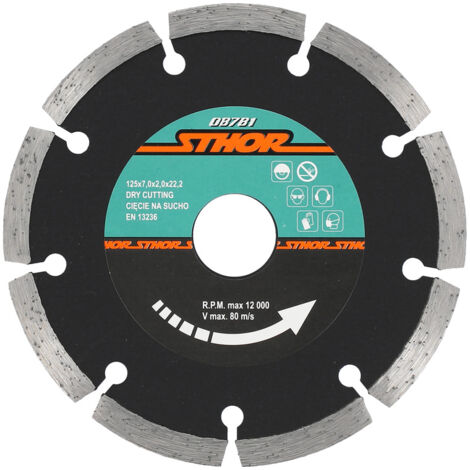 DISQUE DIAMANT STHOR 125 x 22,2 mm SEGMENTÉ 08781