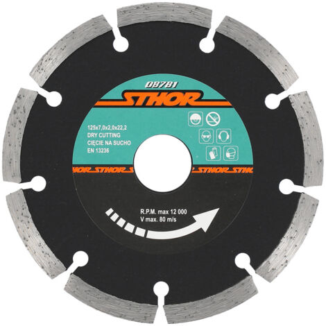 DISQUE DIAMANT STHOR 125 x 22,2 mm SEGMENTÉ 08781