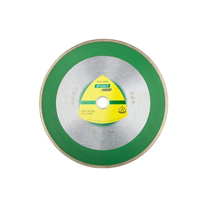 325374 disque à tronçonner diamanté DT600F supera pour scie de table, enregistrement 25,4/30 ø 250 - Klingspor