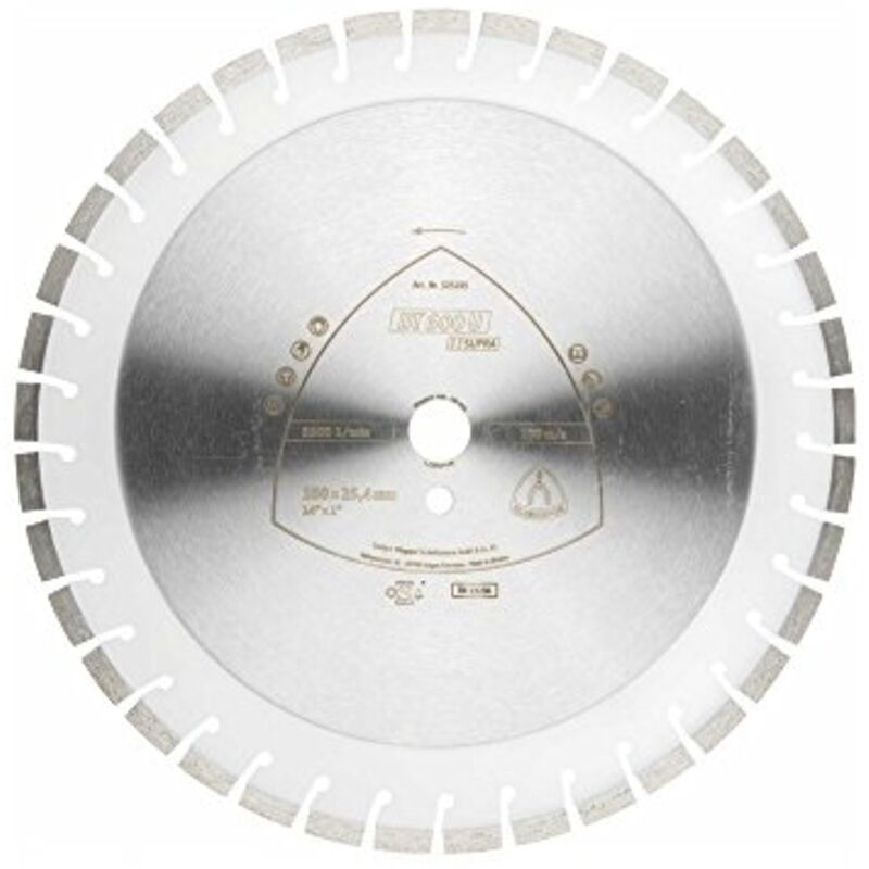 Tarcza diamentowa segmentowa 350mm x 3,0mm x 25,4mm supra dt600u, beton zbrojony - Klingspor