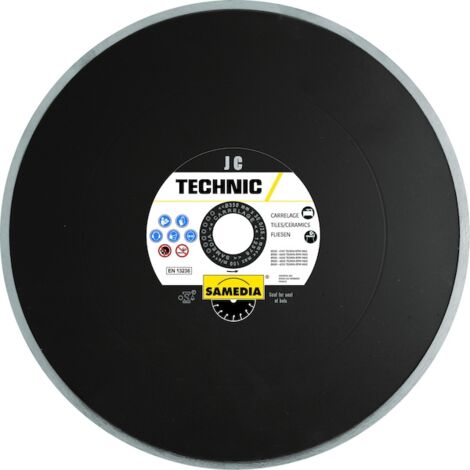 Disque diamant TECHNIC JC - Ø 200 mm - Ø alésage 25.4 mm - SAMEDIA