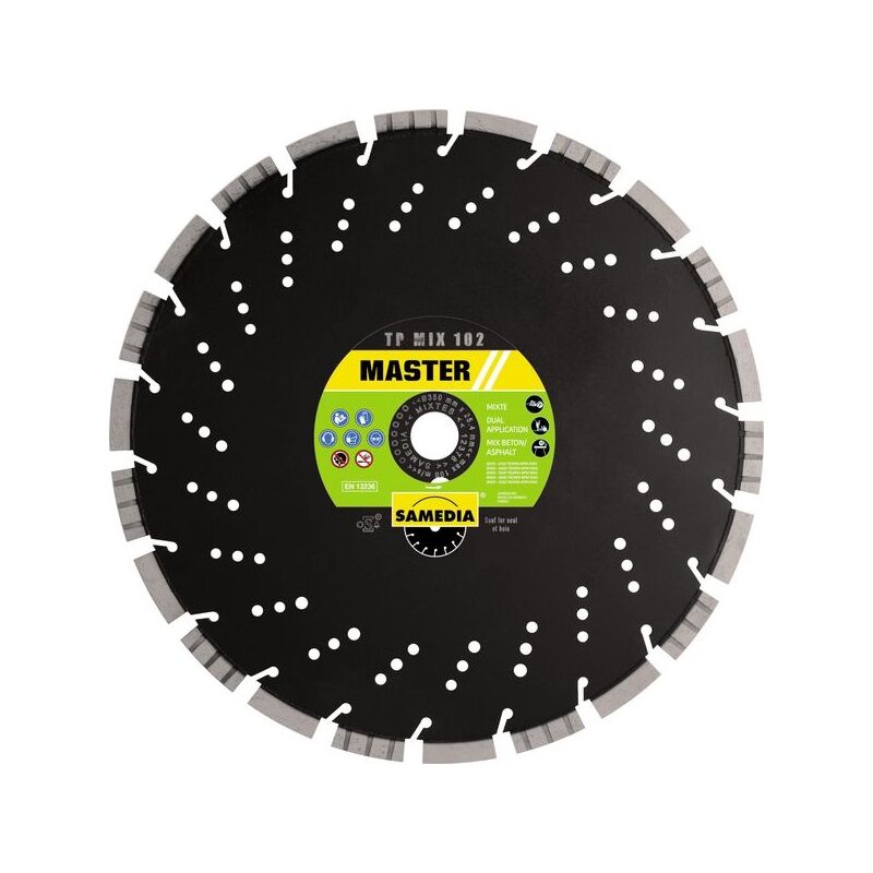 Samedia - Disque diamant tp mix 102 - ø 300 mm - ø alésage 25.4 mm