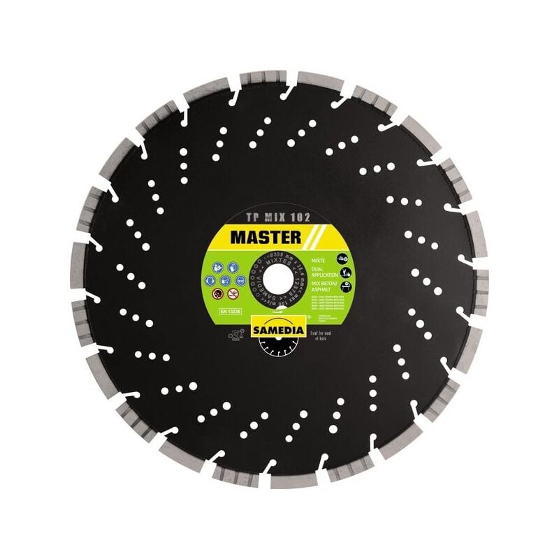 Samedia - Disque diamant tp mix 102 - ø 300 mm - ø alésage 20 mm