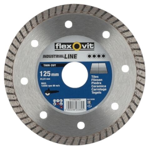 Disque diamant THIN CUT - Ø 125 mm - Ø alésage 22.2 mm - FLEXOVIT
