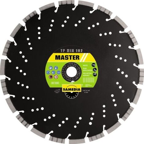 Disque diamant TP MIX 102 - Ø 300 mm - Ø alésage 20 mm - SAMEDIA