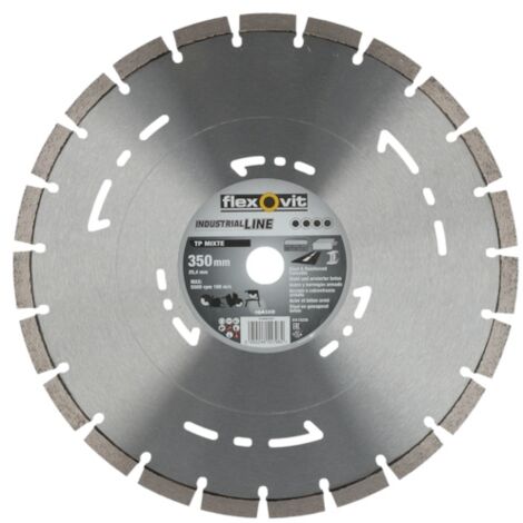 Disque diamant TP MIXTE - Ø 350 mm - Ø alésage 25.4 mm - FLEXOVIT