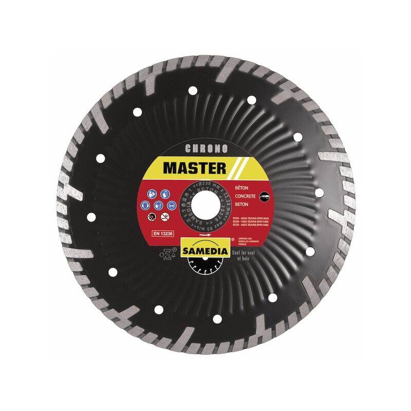 Disque diamant master chrono - ø 125 mm - ø alésage 22.2 mm Samedia