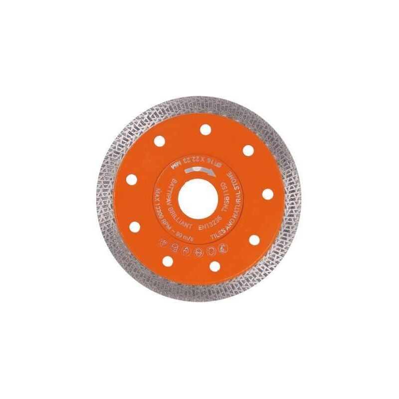 Disque diamant turbo 115mm pour gres cerame et ceramique Battipav bestever