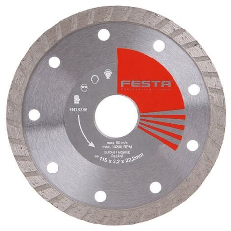 Disque diamant Turbo 115x2,2x22.2mm - Usage professionnel