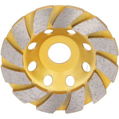 Disque diamant turbo 12 segments 4 pouces pour béton, meuleuse robuste pour polissage