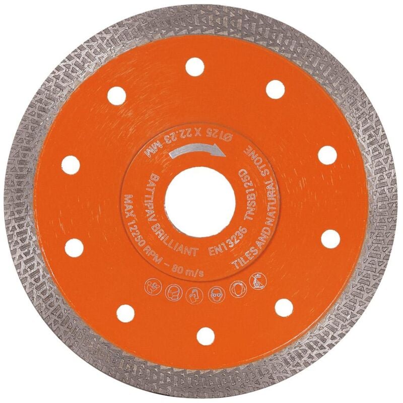 Disque diamant turbo 125mm pour gres cerame et ceramique Battipav bestever