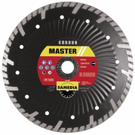 Disque Diamant Turbo Chrono Coupe Rapide Tuiles Et Matériaux Durs - Samedia