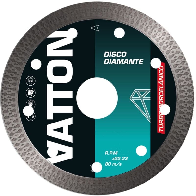 Vatton - Disque diamant turbo en porcelaine 230 mm