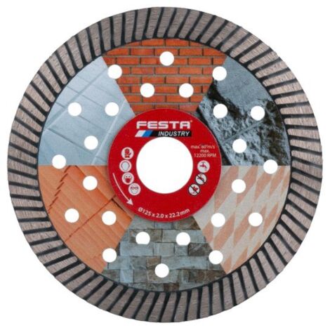 Disque diamant Turbo Extreme 125x2x22.2mm - Usage professionnel