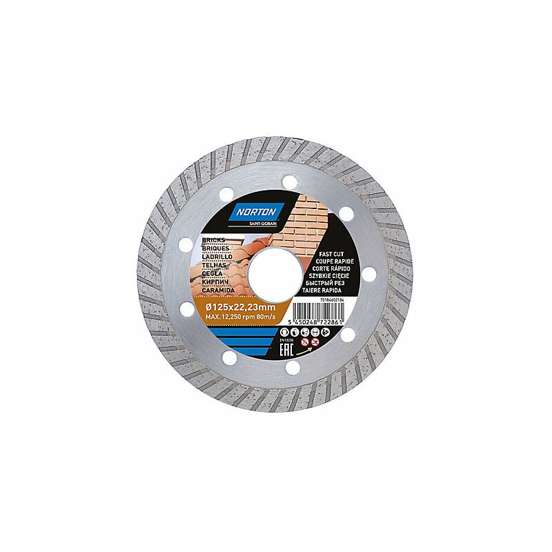 Norton - Disque diamant turbo multi 125x22,2 mm