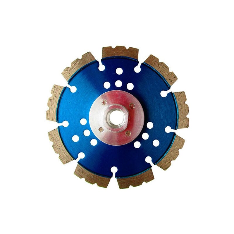 Disque diamant turbo Pro avec segments soudés laser - d. 125 mm - M14 - Ht. 10 mm - Epaisseur 2,3 mm - Coupe à sec ou à eau - Utilisation béton armé,