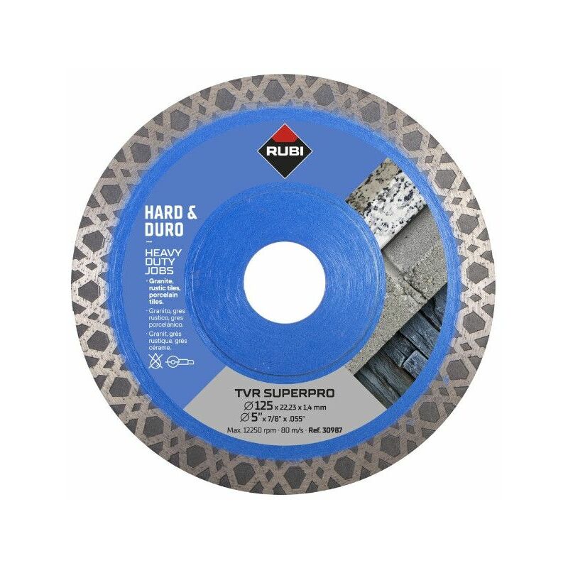 Rubi - Disque tvr 125 superpro - 30987 - 125 mm - x 1 - 1.4 mm - 22,23 mm