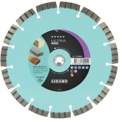 Disque Diamant ULTRA CÉRAM D. 125 X 22,23 X H 10 Mm Grès Céram / Faïence - 11130025 - Sidamo