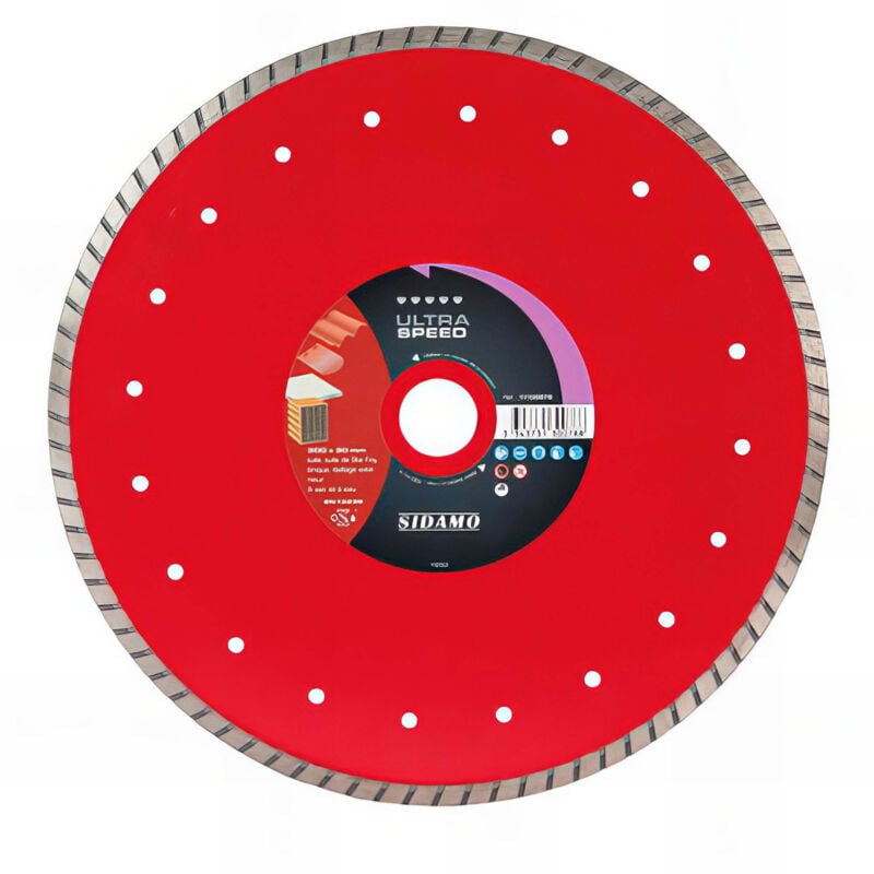 Sidamo - Disque diamant ultra speed d. 300 x 30-25,4 x h 8,5 mm Tuile / Brique - 11130078
