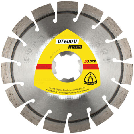 Disque diamant X-LOCK 115x222x24mm DT600U Klingspor