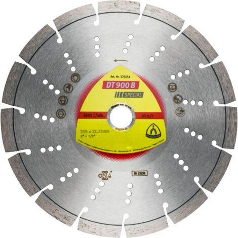 Disque diamanté Ø230mm DT 900 B pour béton - Klingspor 325034