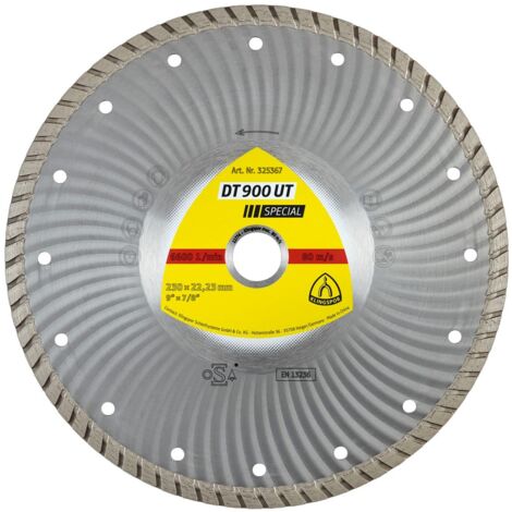Disque diamanté Ø230mm DT 900 UT pour béton - Klingspor 325367