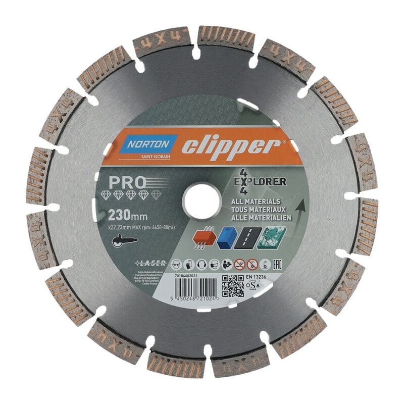 FP - Disque diamanté 4 x 4 Explorer d. 230 mm perçage de 22.23 mm pour me