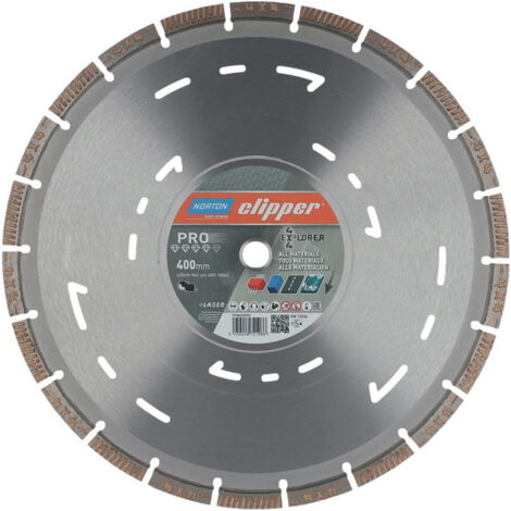 Disque diamanté 4 x 4 Explorer D. 400 mm perçage de 20 mm pour tronç