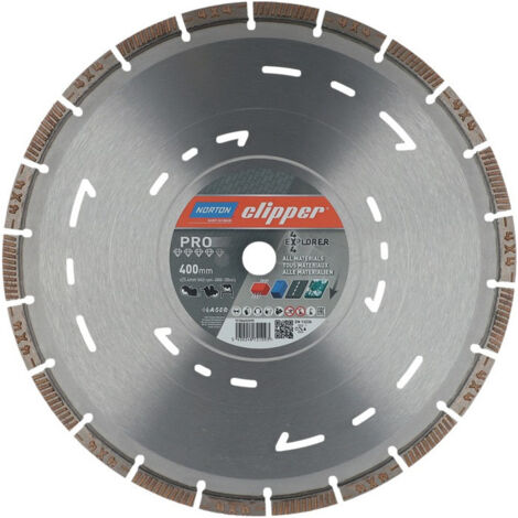 Disque diamanté 4 x 4 Explorer D. 400 mm perçage de 25.4 mm pour tro