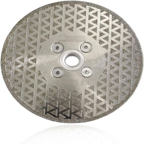 Disque Diamanté à Tronçonner et à Meuler 125 mm x M14 Double Face Électroplaqué pour Pierre Marbre Carreaux Granit