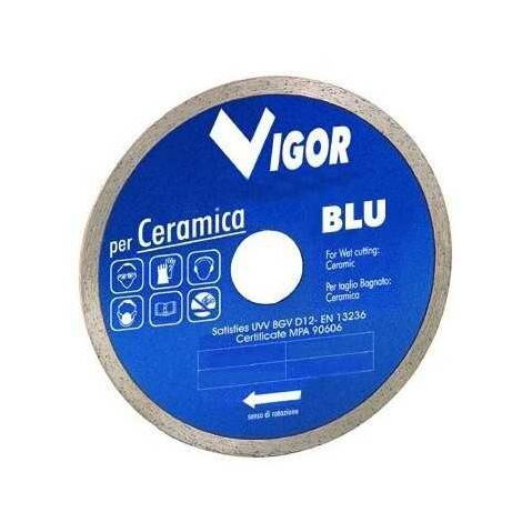 Disque Diamanté avec Vigor Ceramic Continu, Bleu, Diamètre 150 mm