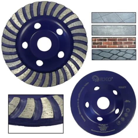 Disque diamanté geko turbo 125 mm ventilation 8 trous