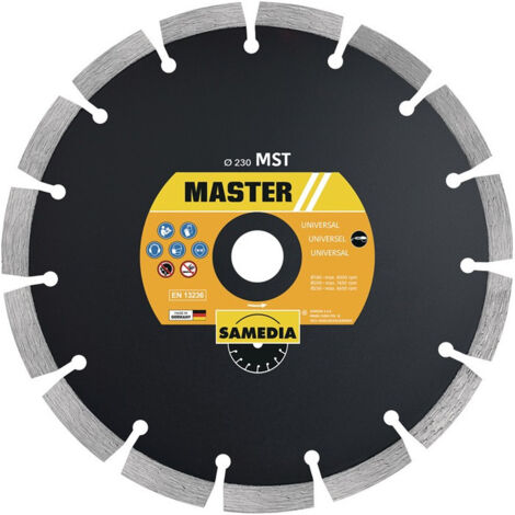 Disque diamanté MST D. 300 mm perçage de 25.4 mm soudé au laser 11 m