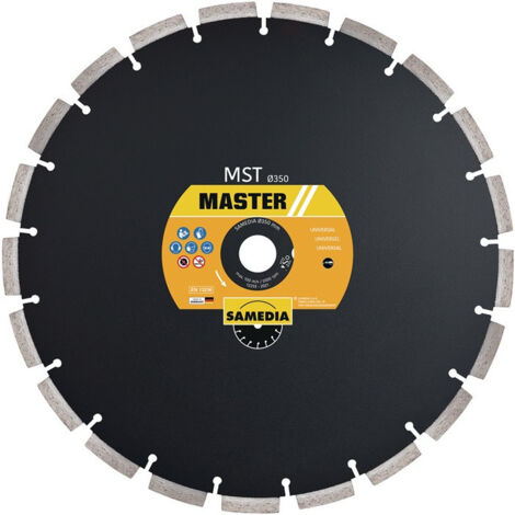 Disque diamanté MST D. 400 mm perçage de 25.4 mm soudé au laser 11 m