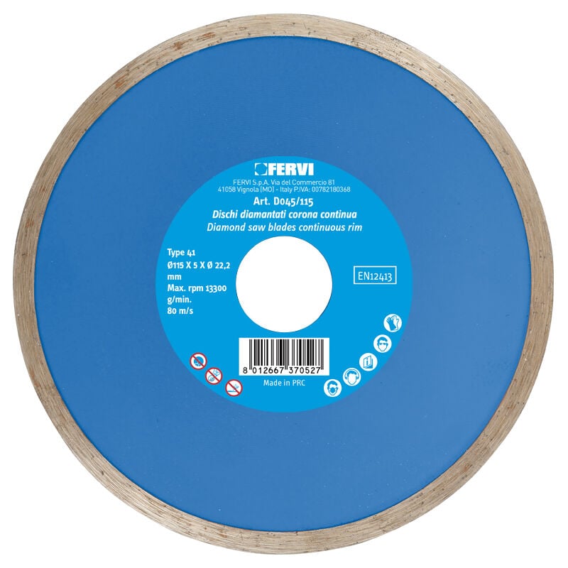 Fervi - Disque diamante pour ceramique 180 mm
