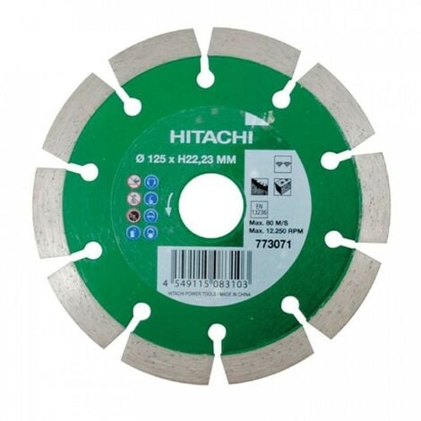 Disque diamanté pour meuleuse 125 x 22,23 mm - HITACHI HIKOKI 773071