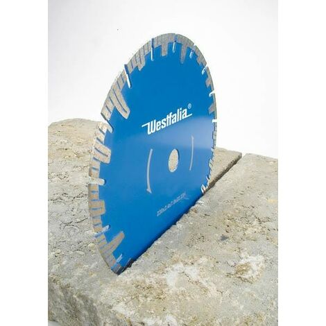 Disque diamanté Premium à bords segmentés pour tronçonneuse - diamètre 230 mm Westfalia