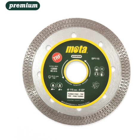 Disque Diamanté Turbo Fin Trf Ø115mm 4-1,2'' Sp115 Mota
