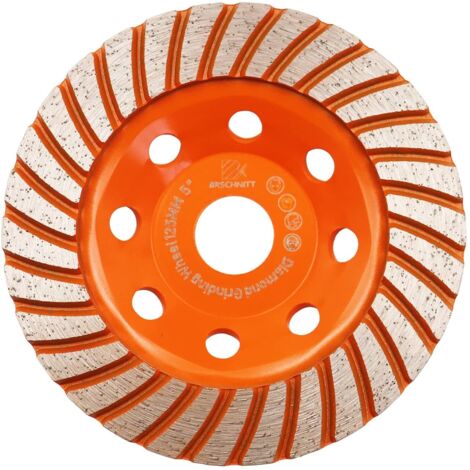 Disque Diamant,Meule assiette diamantée 125mm - béton universel 125 mm x 22,2 mm meule double rangée