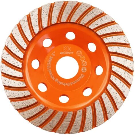 Disque Diamant,Meule assiette diamantée 125mm - béton universel 125 mm x 22,2 mm meule double rangée