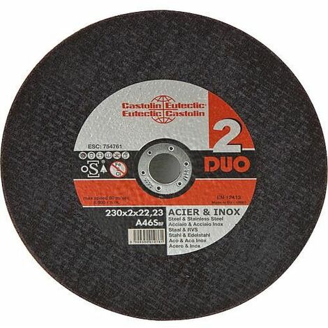 Disque Duo 230 pour acier, inox 230x2x22/23
