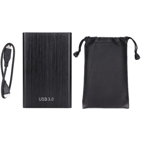 Disque Dur Externe 2TB USB 3.0 Portable, Haute Compatibilité, Transfert Rapide, pour Mac OS X, Noir