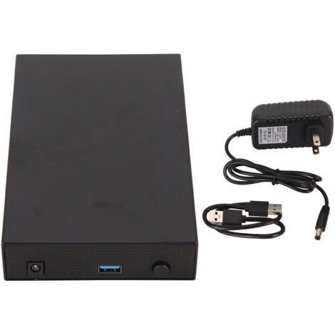 Disque Dur Externe 3,5 Pouces USB 3.0 Métal Portable SSD 14 To pour PC TV Bureau Ordinateur Portable 100‑240V Prise US